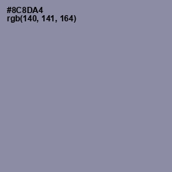 #8C8DA4 - Manatee Color Image