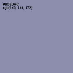 #8C8DAC - Manatee Color Image