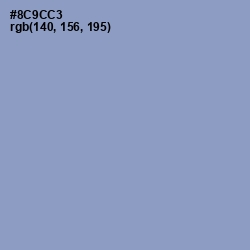 #8C9CC3 - Blue Bell Color Image