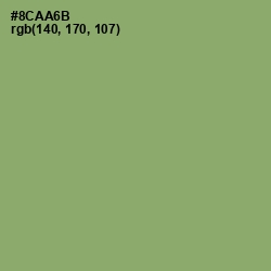 #8CAA6B - Olivine Color Image