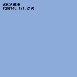 #8CABDB - Polo Blue Color Image