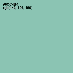 #8CC4B4 - Shadow Green Color Image