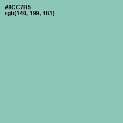 #8CC7B5 - Shadow Green Color Image