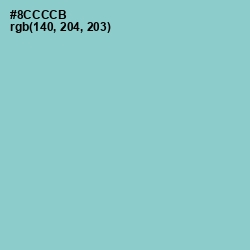 #8CCCCB - Half Baked Color Image