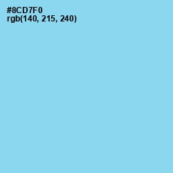 #8CD7F0 - Cornflower Color Image