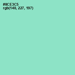 #8CE3C5 - Riptide Color Image