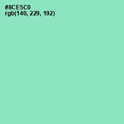 #8CE5C0 - Riptide Color Image