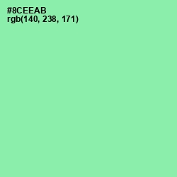 #8CEEAB - Algae Green Color Image