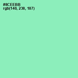 #8CEEBB - Algae Green Color Image