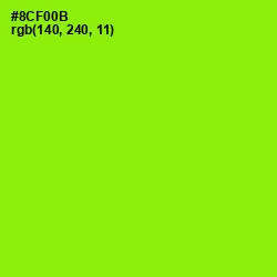 #8CF00B - Inch Worm Color Image