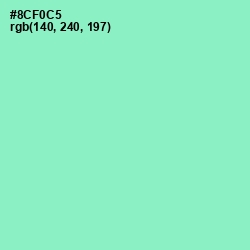 #8CF0C5 - Riptide Color Image