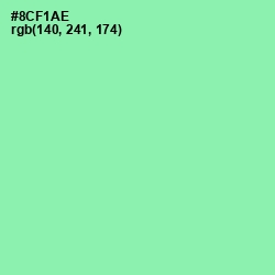 #8CF1AE - Algae Green Color Image