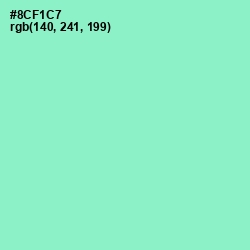 #8CF1C7 - Riptide Color Image