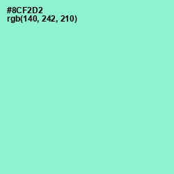 #8CF2D2 - Riptide Color Image