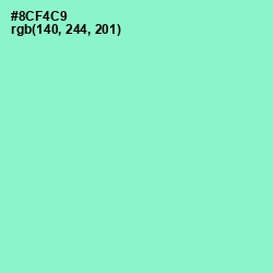#8CF4C9 - Riptide Color Image