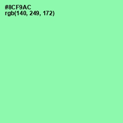 #8CF9AC - Mint Green Color Image