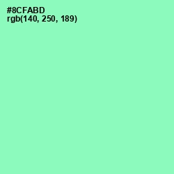 #8CFABD - Algae Green Color Image