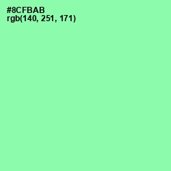 #8CFBAB - Mint Green Color Image