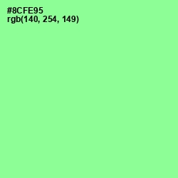 #8CFE95 - Mint Green Color Image