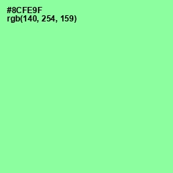 #8CFE9F - Mint Green Color Image