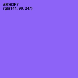 #8D63F7 - Medium Purple Color Image