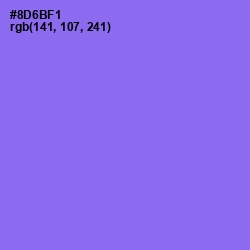 #8D6BF1 - Medium Purple Color Image