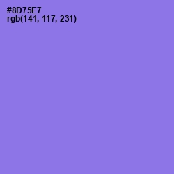#8D75E7 - Medium Purple Color Image