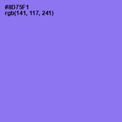 #8D75F1 - Medium Purple Color Image