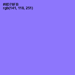 #8D76FB - Medium Purple Color Image