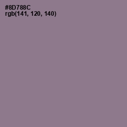 #8D788C - Mountbatten Pink Color Image