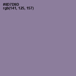 #8D7D9D - Mountbatten Pink Color Image