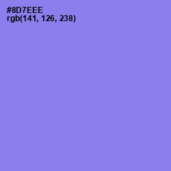#8D7EEE - Medium Purple Color Image
