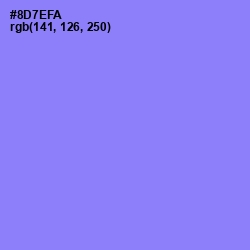 #8D7EFA - Medium Purple Color Image