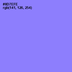 #8D7EFE - Medium Purple Color Image