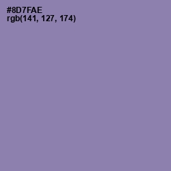 #8D7FAE - Lavender Purple Color Image