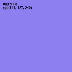#8D7FF0 - Medium Purple Color Image