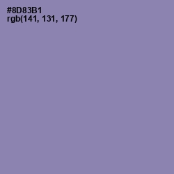 #8D83B1 - Manatee Color Image