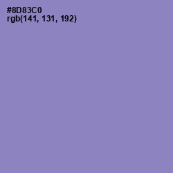 #8D83C0 - Chetwode Blue Color Image