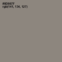 #8D867F - Schooner Color Image