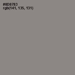 #8D8783 - Natural Gray Color Image