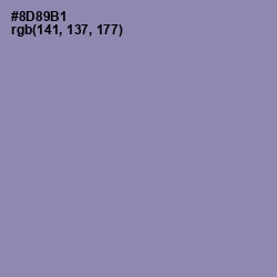 #8D89B1 - Manatee Color Image