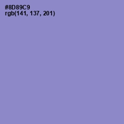 #8D89C9 - Chetwode Blue Color Image