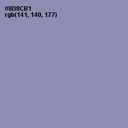 #8D8CB1 - Manatee Color Image