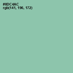 #8DC4AC - Shadow Green Color Image