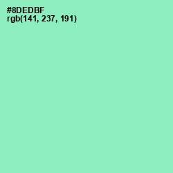 #8DEDBF - Algae Green Color Image