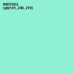 #8DF0D2 - Riptide Color Image