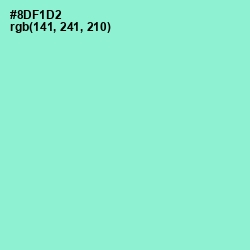 #8DF1D2 - Riptide Color Image