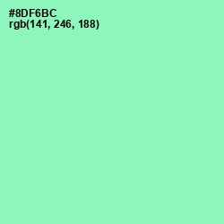 #8DF6BC - Algae Green Color Image