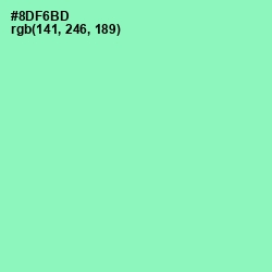 #8DF6BD - Algae Green Color Image