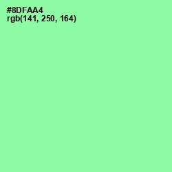 #8DFAA4 - Mint Green Color Image